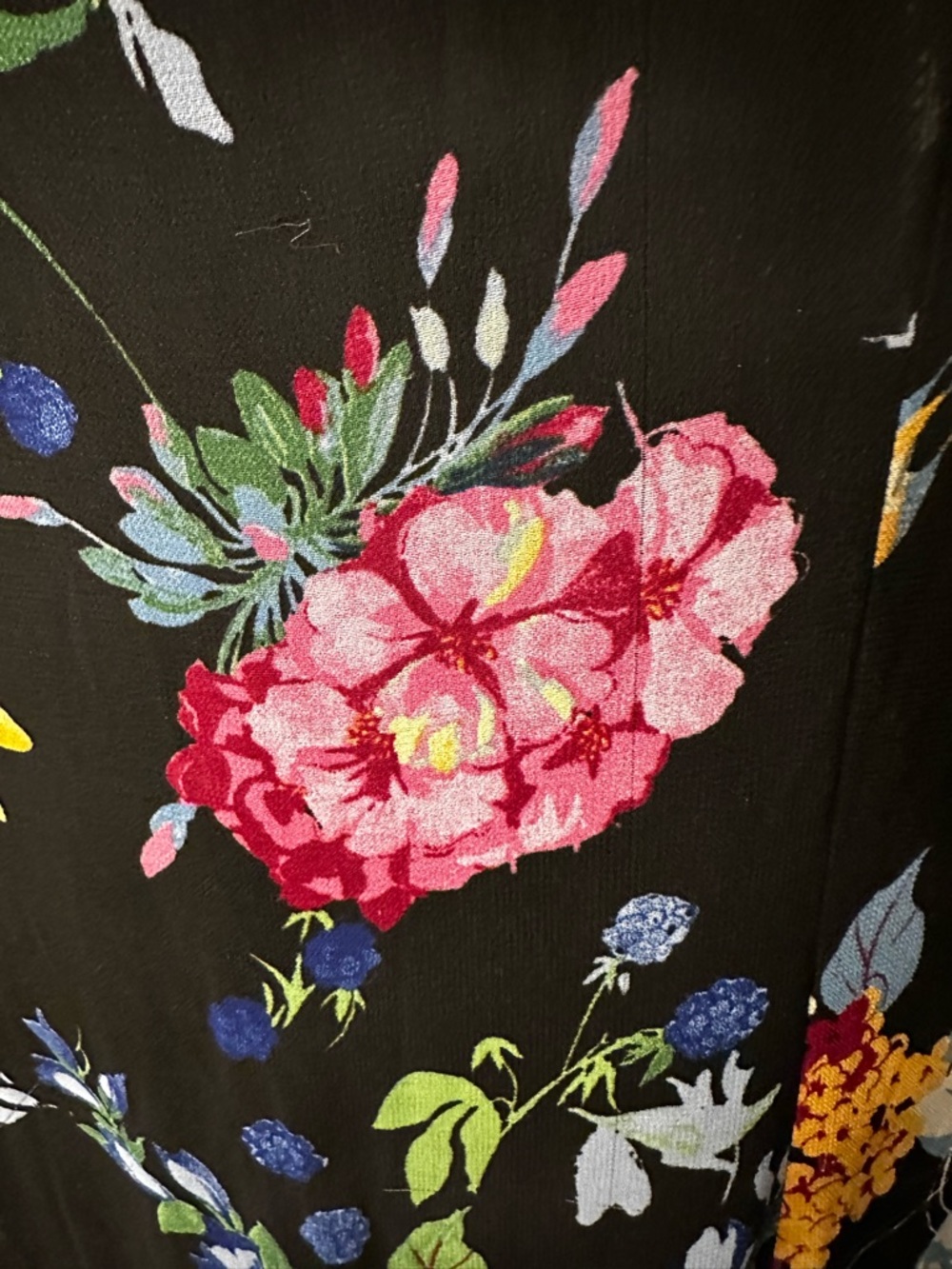 New with Tag! $198 Anthropologie Floral Spaghetti-Strap Dress Blooms Sz L - Picture 6 of 8
